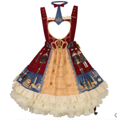[Pre-order] Nutcracker Christmas Lolita Jumper Skirt New Year's Lolita