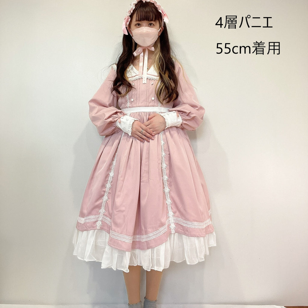 パステルカラーうさ耳セーラー襟ワンピース