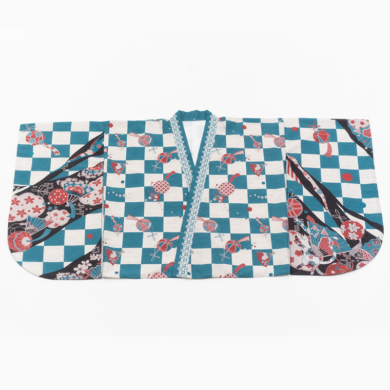 Japanese-style print and lace kimono-style tops [20% off when purchased together]
