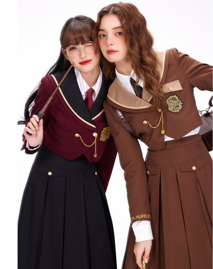 Hogwarts School of Witchcraft and Wizardry Double Button Short Sailor Jacket