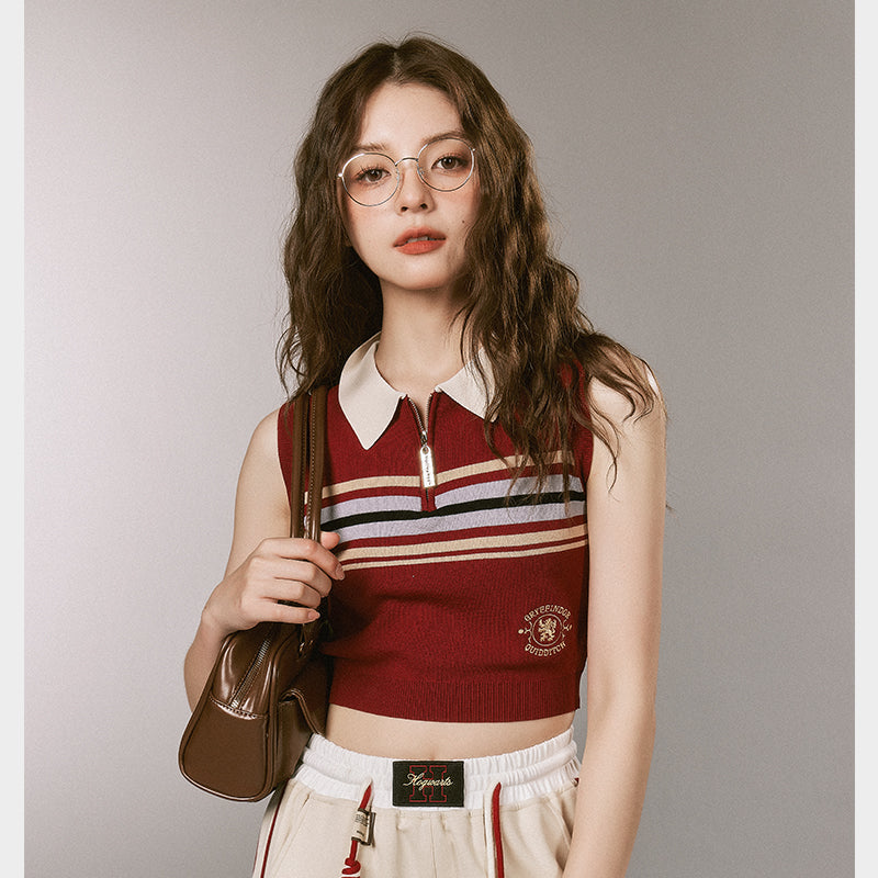 [Pre-order] Hogwarts School of Witchcraft and Wizardry sleeveless polo knit