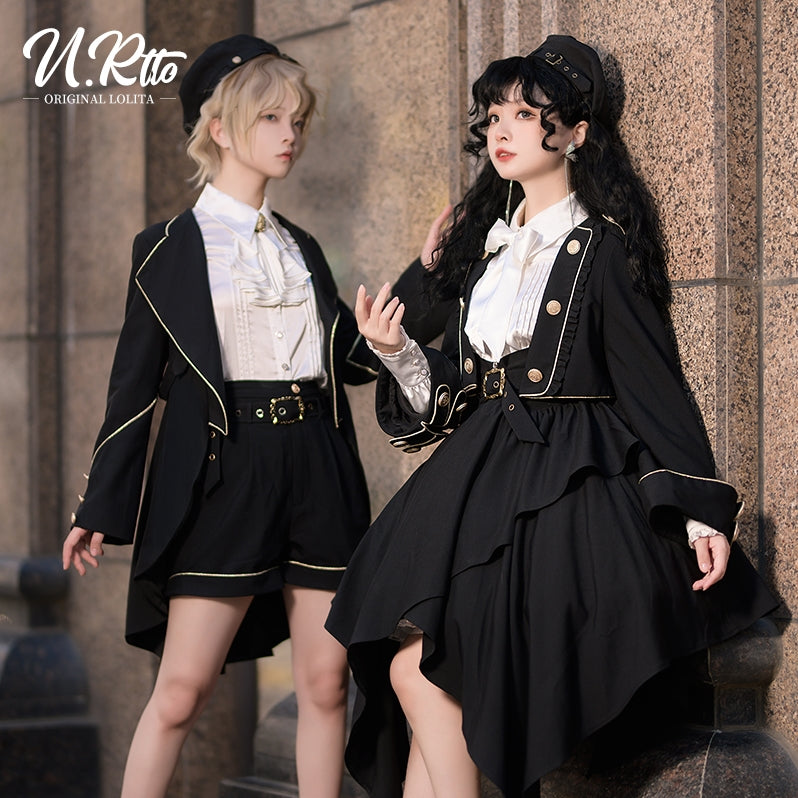 【予約販売】Tomorrow's Pledge 制服風ストラップスカートセットアップ