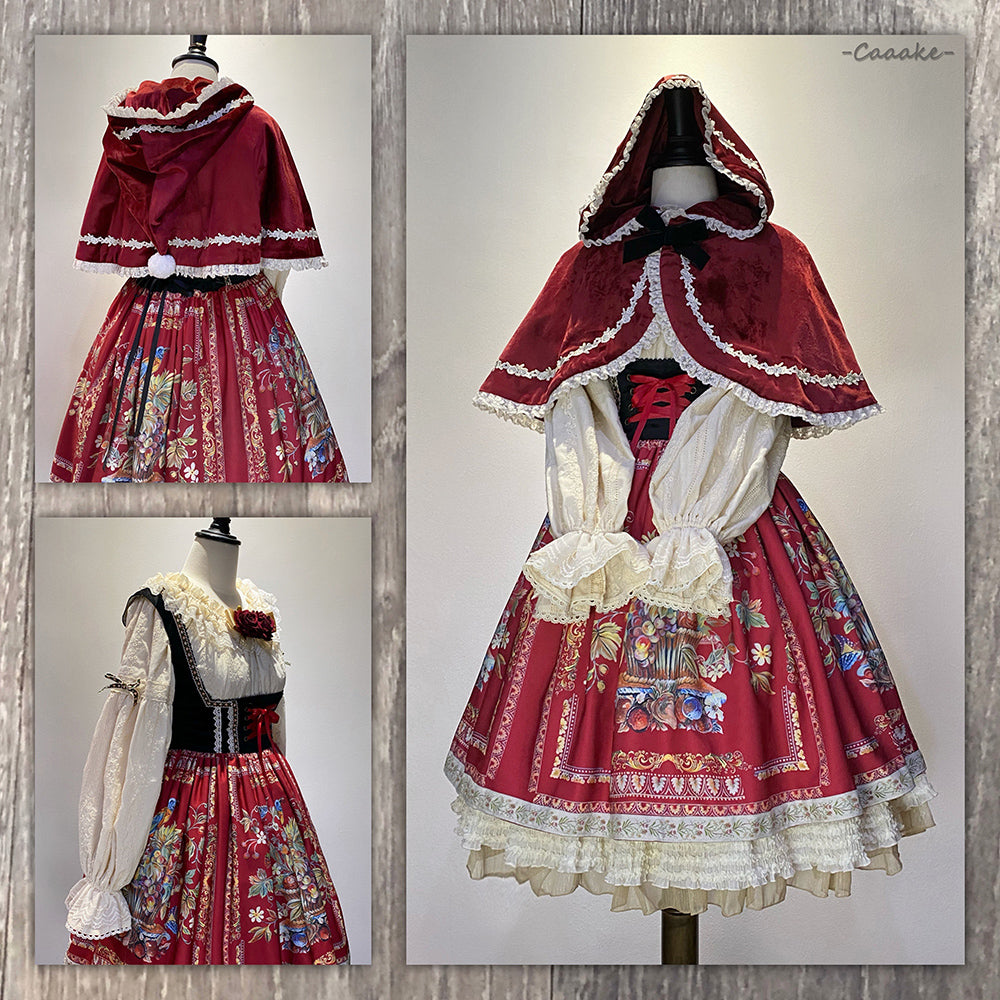 Bavarian Girl Country Jumper Skirt [Short Type]