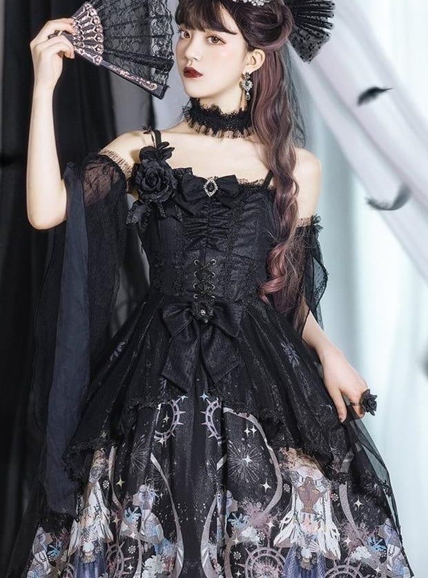 Midnight Dark Angel Lolita Camisole Dress