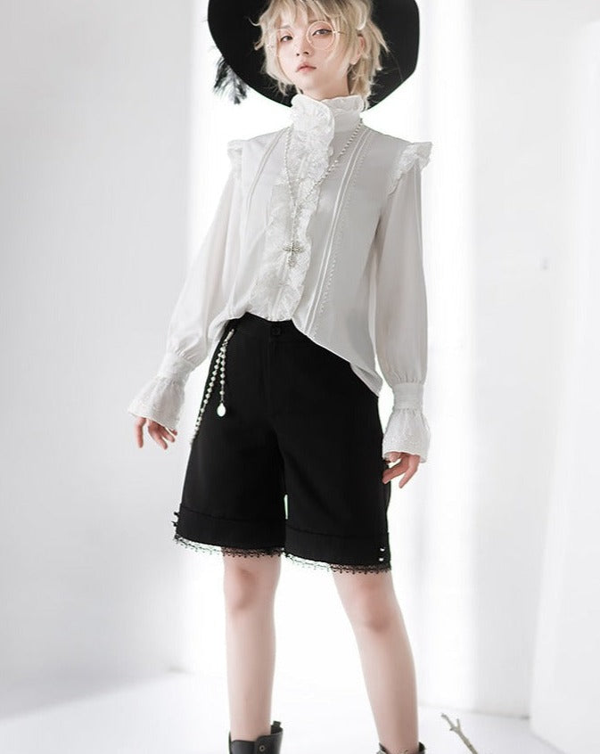 [Pre-order] Ouji Lolita Hem Lace Short Pants
