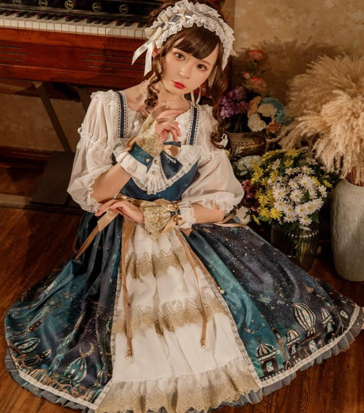 Palace Style Magical Lamp Elegant Lolita Jumper Skirt