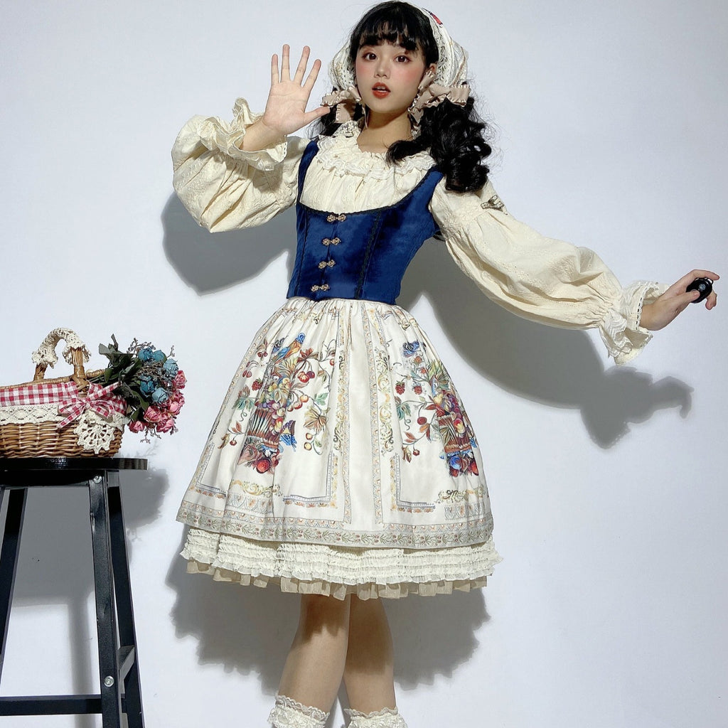 【予約販売】バイエルンの少女 カントリー風ボーンベスト