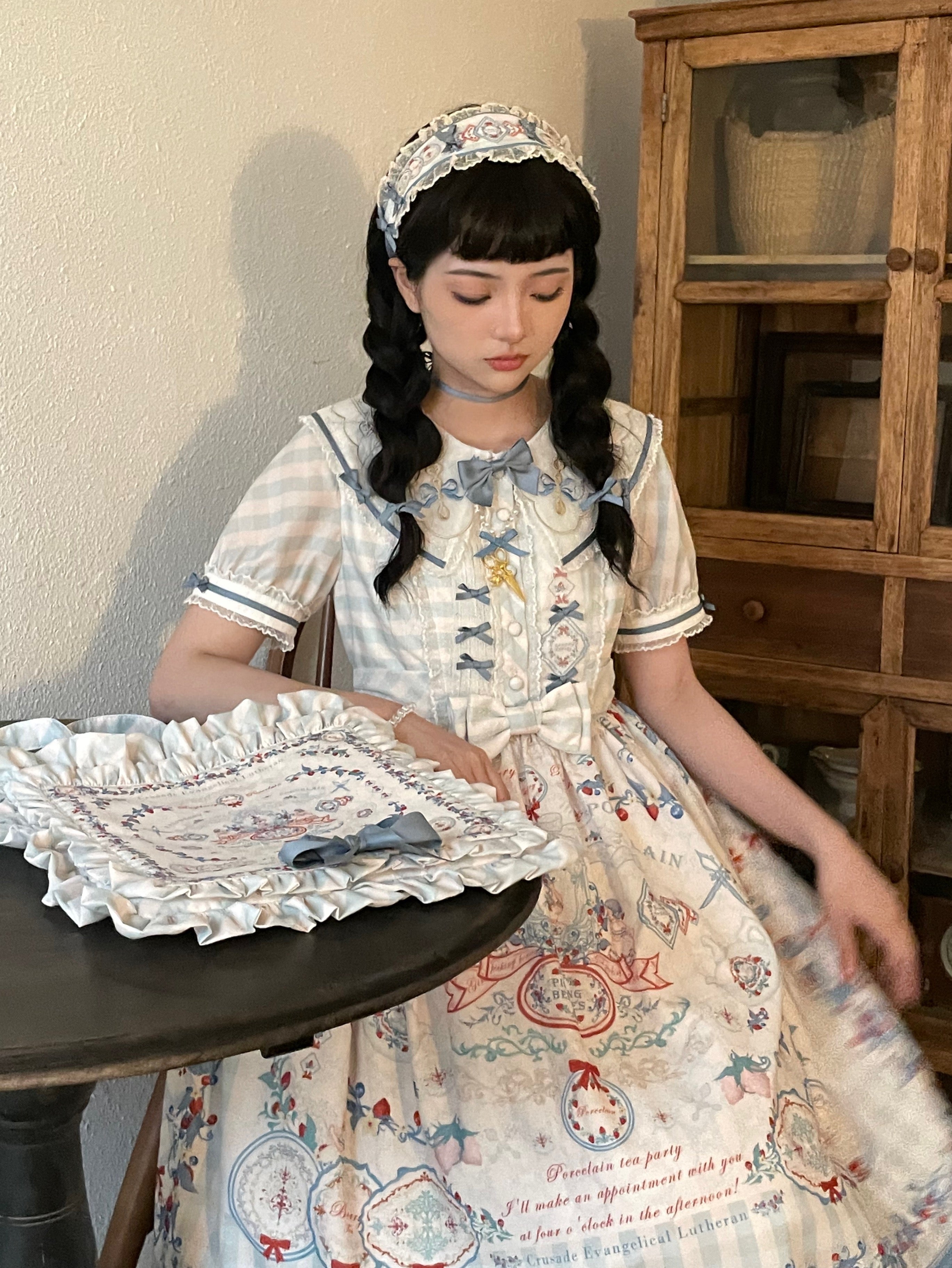 Porcelain Teaparty パステルカラーワンピース