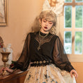【予約販売】Twilight エジプト風ロリィタ シアー刺繍ブラウス