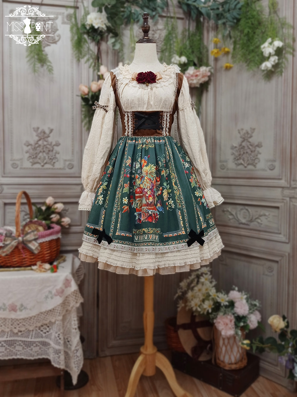 Bavarian Girl Country Jumper Skirt [Short Type]
