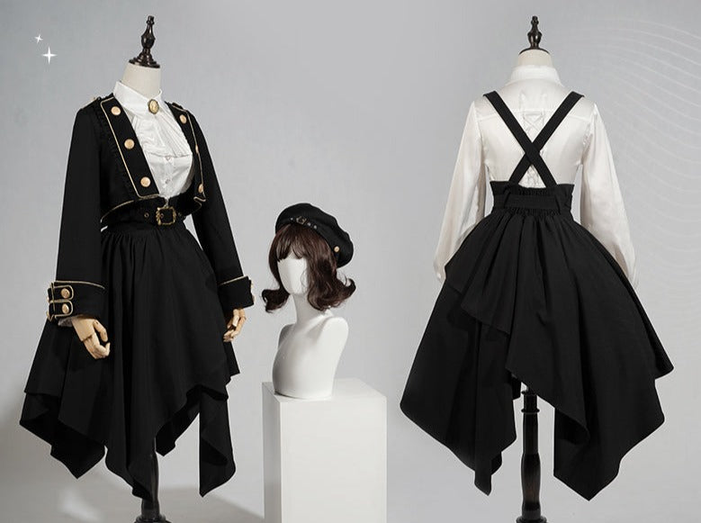 【予約販売】Tomorrow's Pledge 制服風ストラップスカートセットアップ