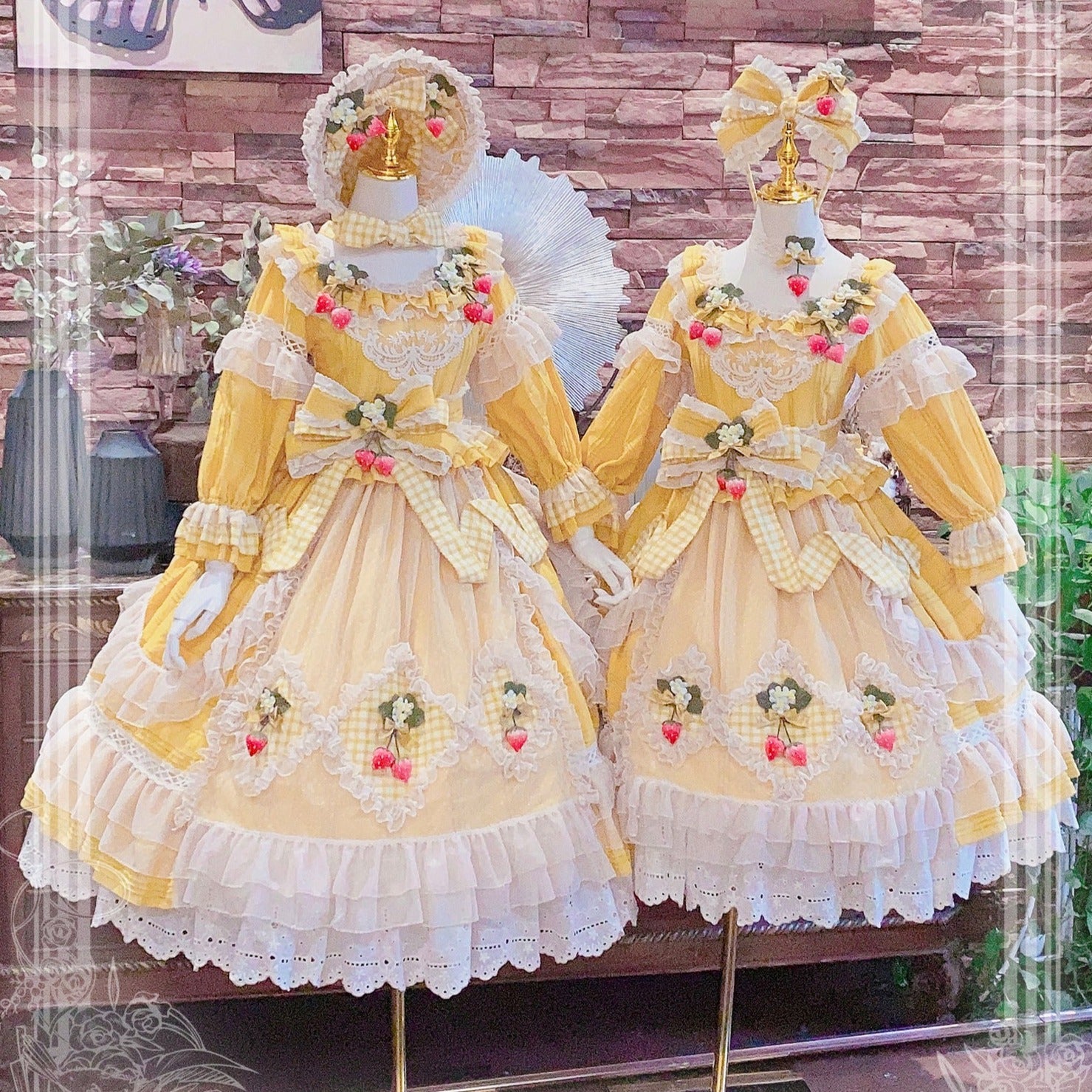 苺の薫り ガーデンプリンセスドレス 全6色 – ロリータファッション通販