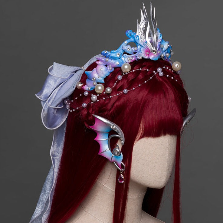 [Simultaneous purchase only] Mermaid's Tears Tiara, earrings, shawl and other accessories