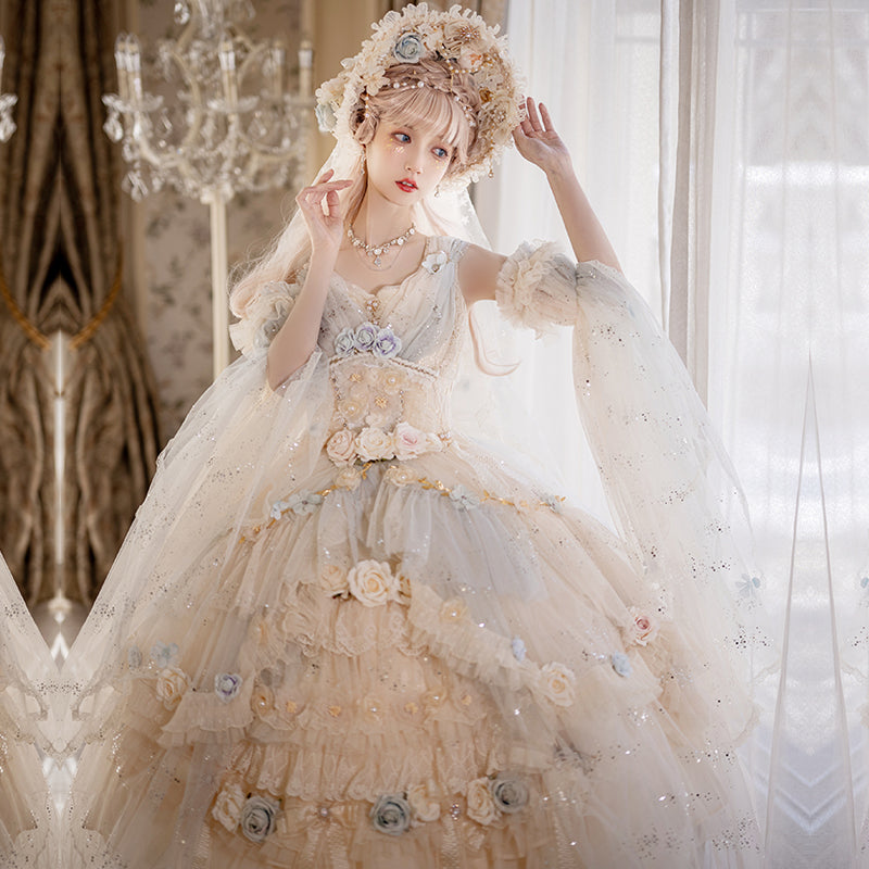 Spirit of Flora ペールカラーのフラワープリンセスドレス