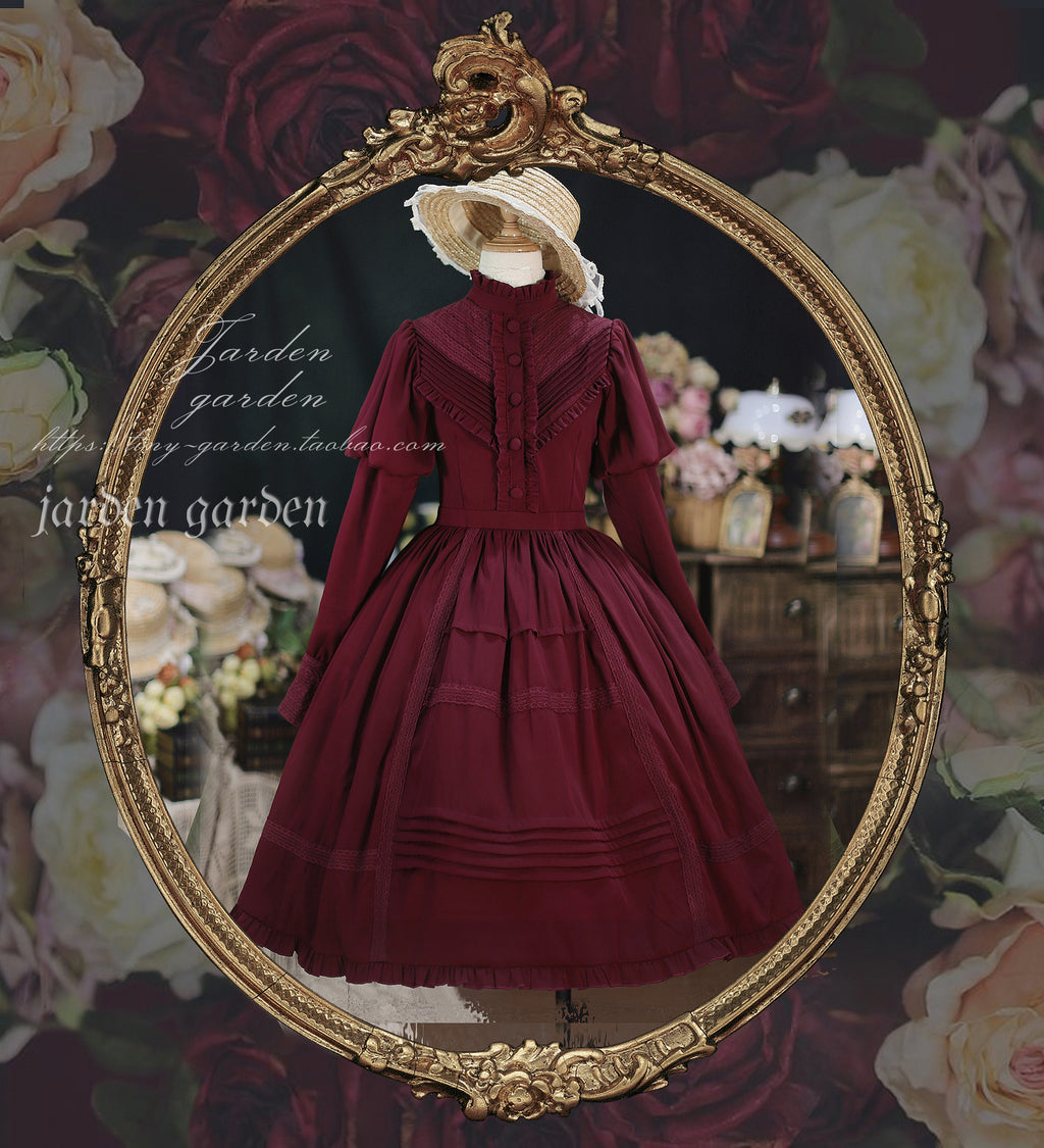 【予約販売】Black Forest クラシカルジゴ袖ワンピース