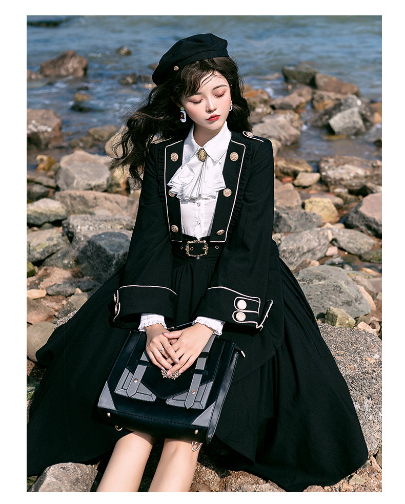 【予約販売】Tomorrow's Pledge 制服風ストラップスカートセットアップ