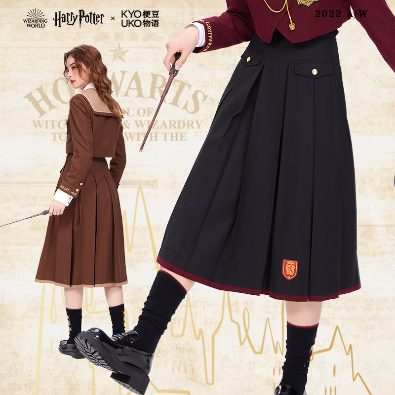 Hogwarts School of Witchcraft and Wizardry Box Pleated Skirt