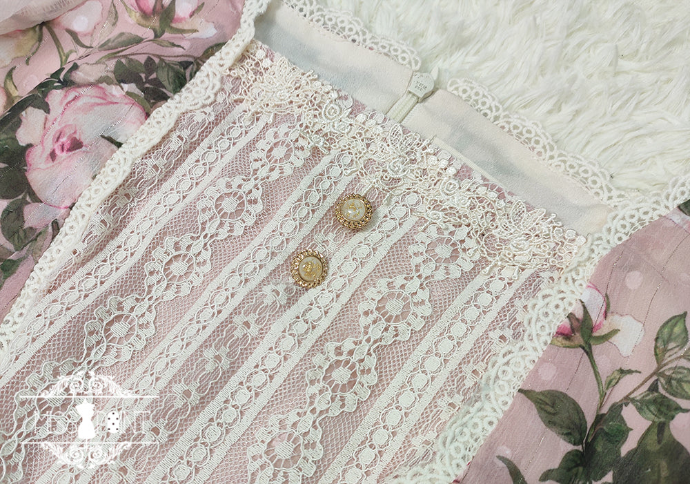【予約販売】Rose Garden フライングスリーブ クラロリ ワンピース