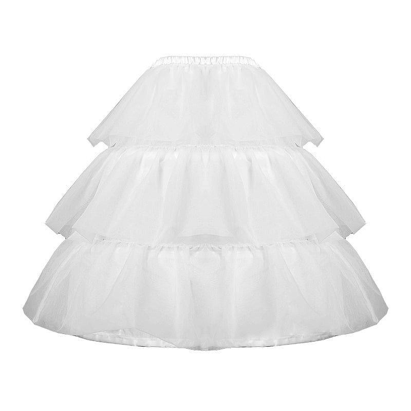Pannier 70cm Elegant 3-tier frill inner skirt