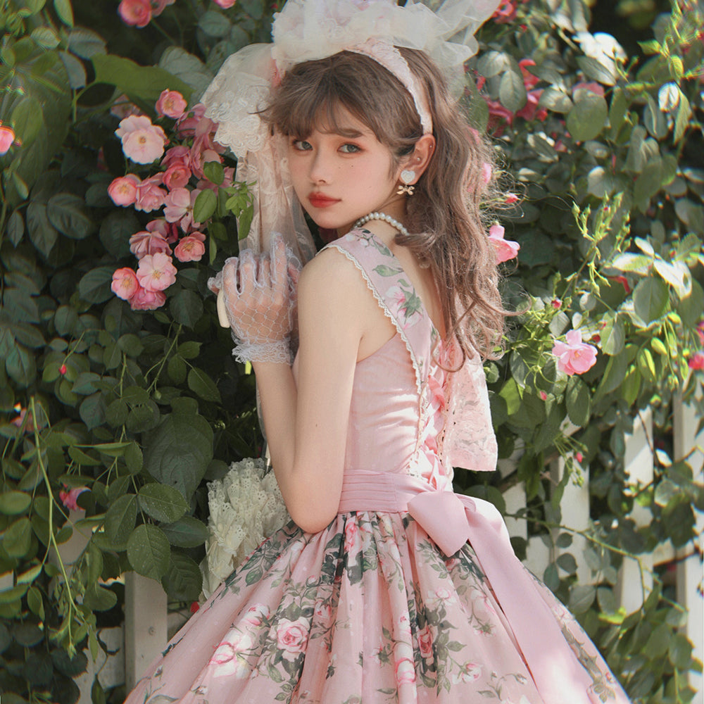 【予約販売】Rose Garden 2WAYデザインネック クラロリ ジャンパースカート