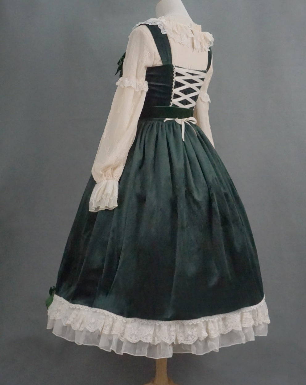 Portrait of a Lady Elegant Velvet Jumper Skirt