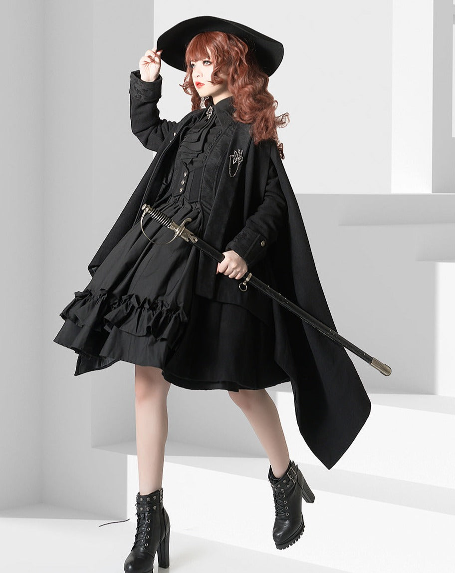 【予約販売】皇子系ロリィタ 中世風フリルタイブラウス
