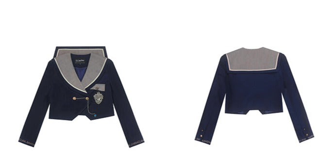 Hogwarts School of Witchcraft and Wizardry Double Button Short Sailor Jacket