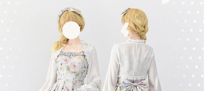 Ruffled short cardigan [20% off when purchased together]