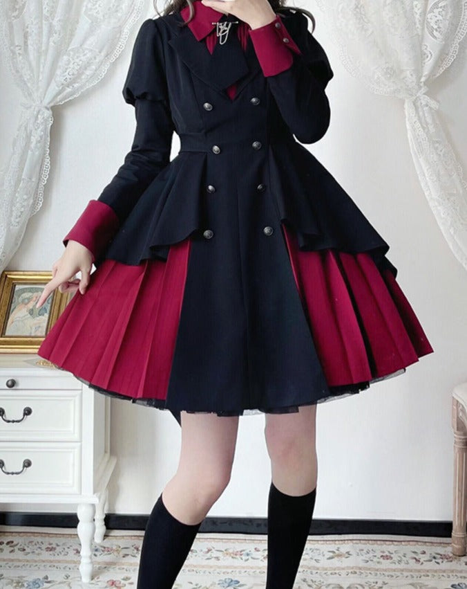 【予約販売】少女探偵 フェイクレイヤードワンピース