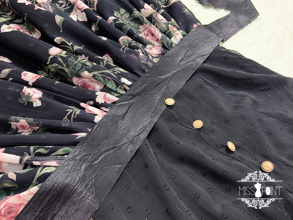 【予約販売】Rose Garden 2WAYデザインネック クラロリ ジャンパースカート