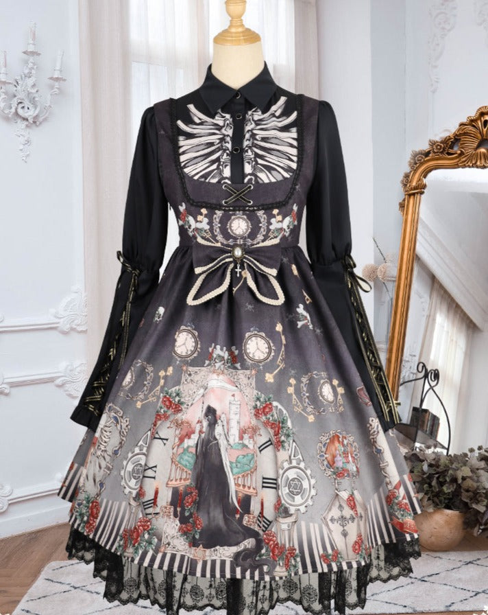 【予約販売】Dark Fairy Tales ゴスロリジャンパースカート