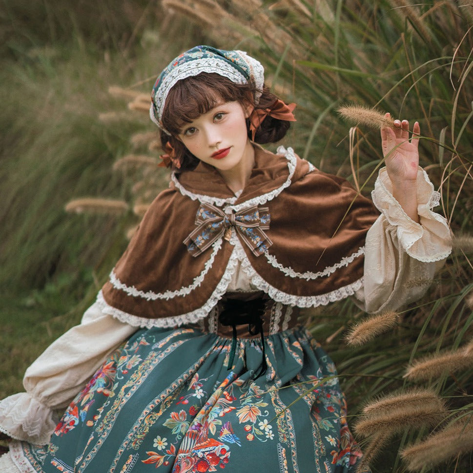 [Pre-order] Bavarian Girl Country Style Hooded Cloak