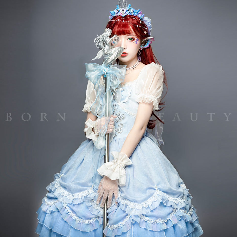 人魚姫の涙 パステルブループリンセスドレス