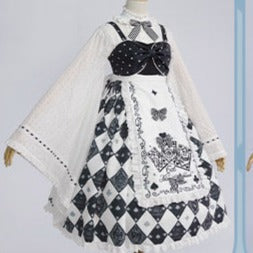 Alice in Wonderland Japanese loli jumper skirt and blouse
