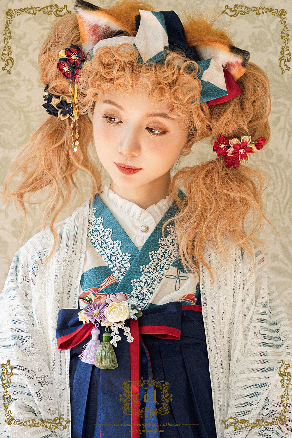 [Simultaneous purchase only] Japanese Lolita Headband, Corsage, Collar