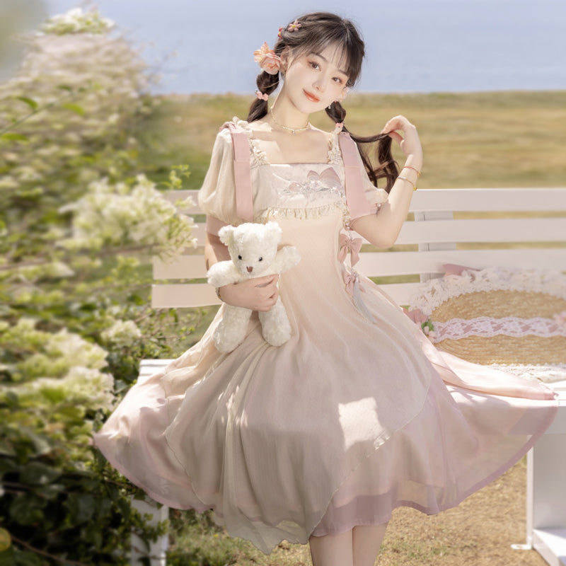 Little Peach スウィートフェアリー半袖ワンピース