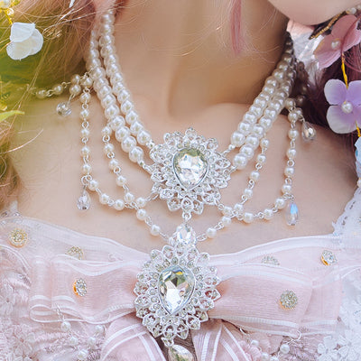 [Simultaneous purchase only] Gorgeous Rococo Dress Veil, Necklace, Gloves