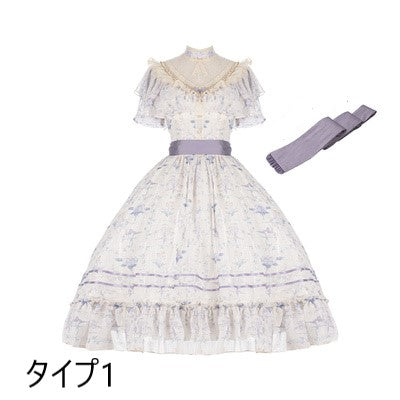 Summer Flower Wall クラシカルワンピース 全3タイプ