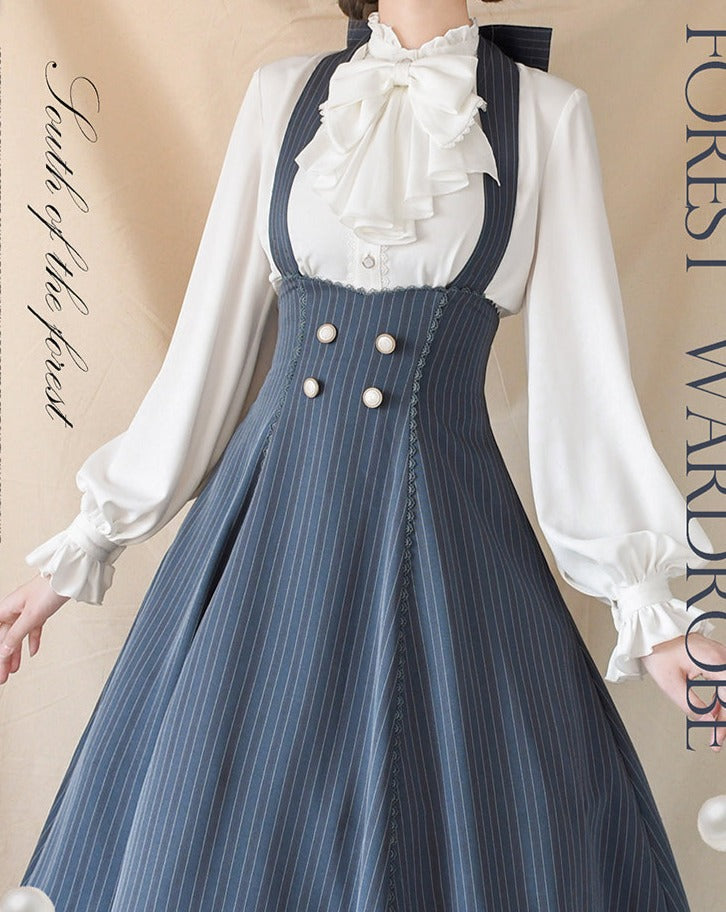 Classical 2way high waist jumper skirt