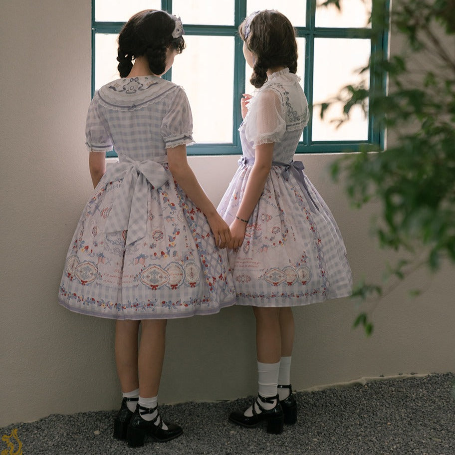 Porcelain Teaparty パステルカラーワンピース