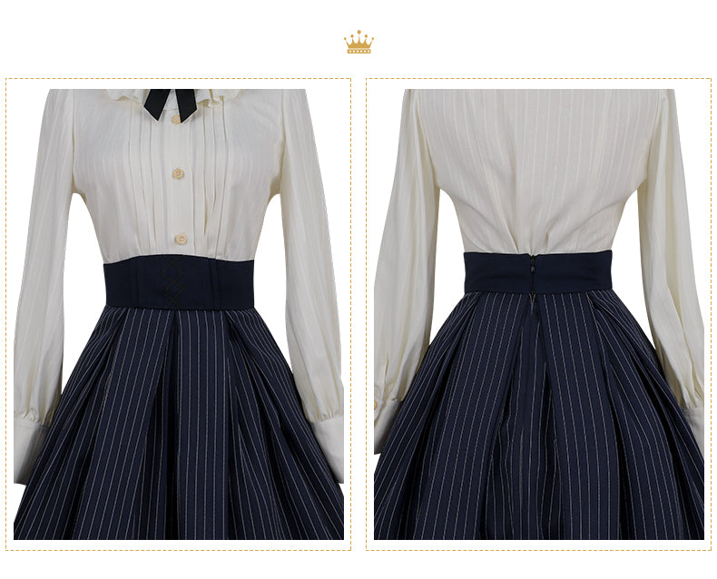 【予約販売】櫻島学院 制服風ストライプセットアップ