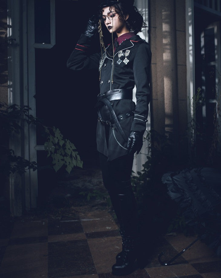 Oath in Black Military Lolita Jacket