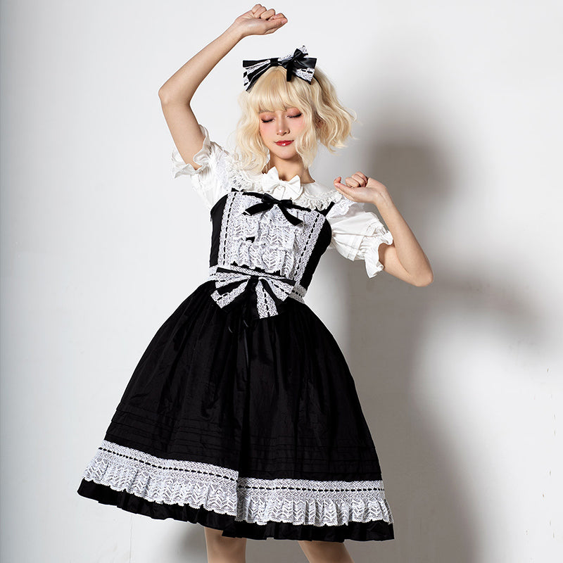 candy fairy ジャンパースカート カチューシャ 黒 - ひざ丈ワンピース