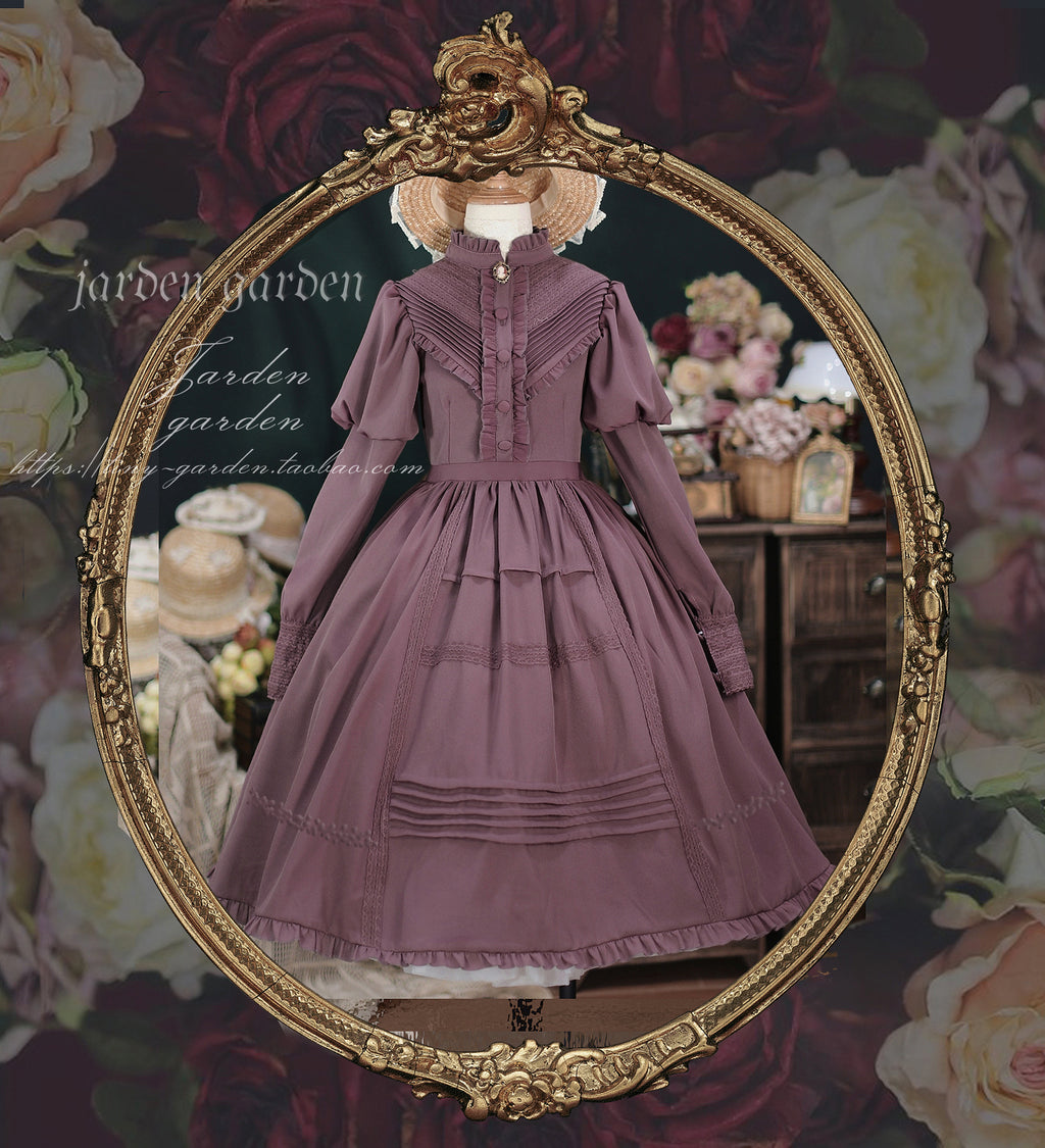【予約販売】Black Forest クラシカルジゴ袖ワンピース