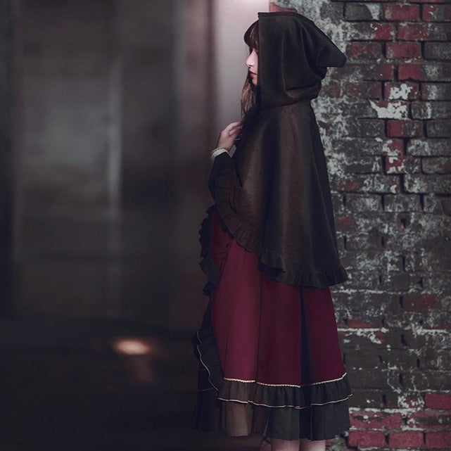 Apprentice Wizard Layered dress and cloak