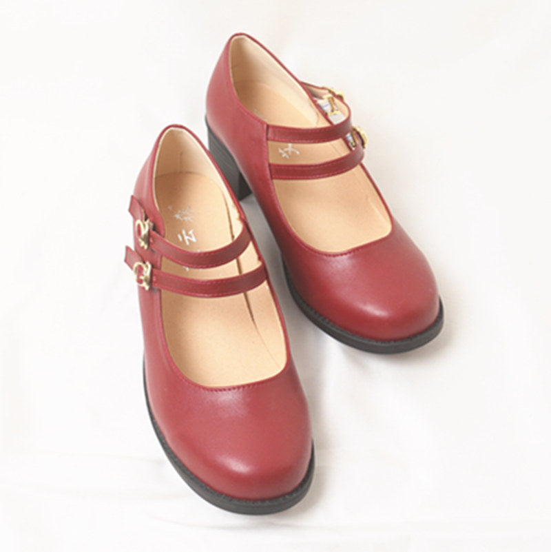 Lolita shoes double strap classical shoes all 5 colors