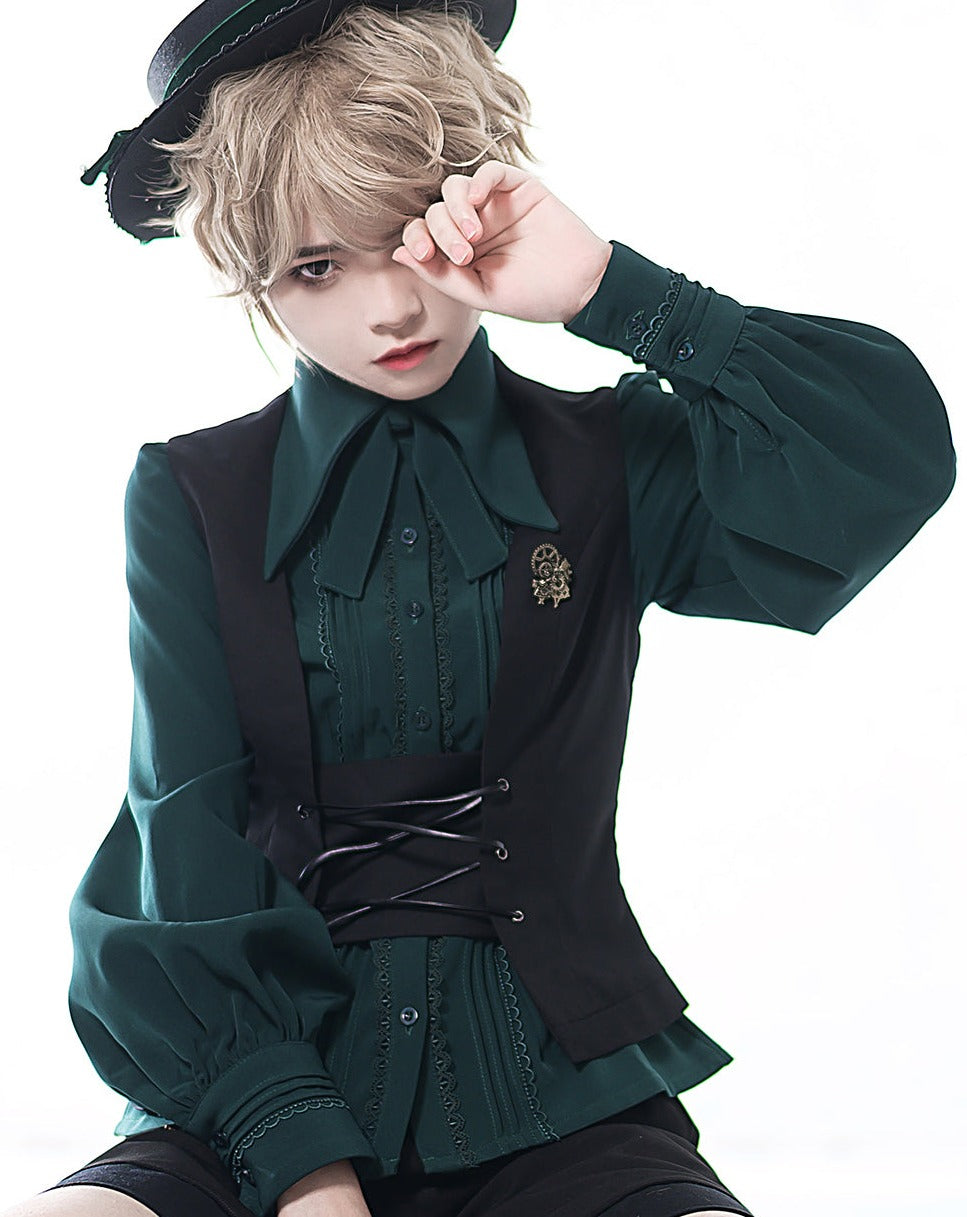 [Pre-order] Ouji Lolita Classical Tie Blouse in 4 Colors