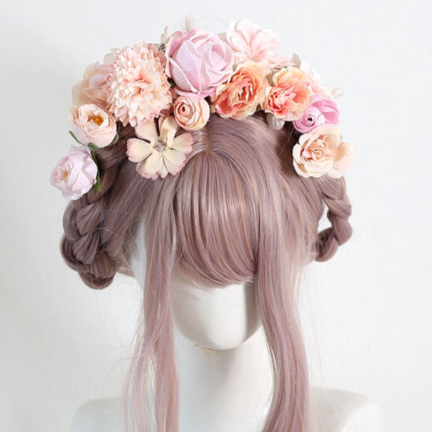 花咲く可憐なヘアアクセサリーセット 甘ロリ和ロリクラロリに！全12種類