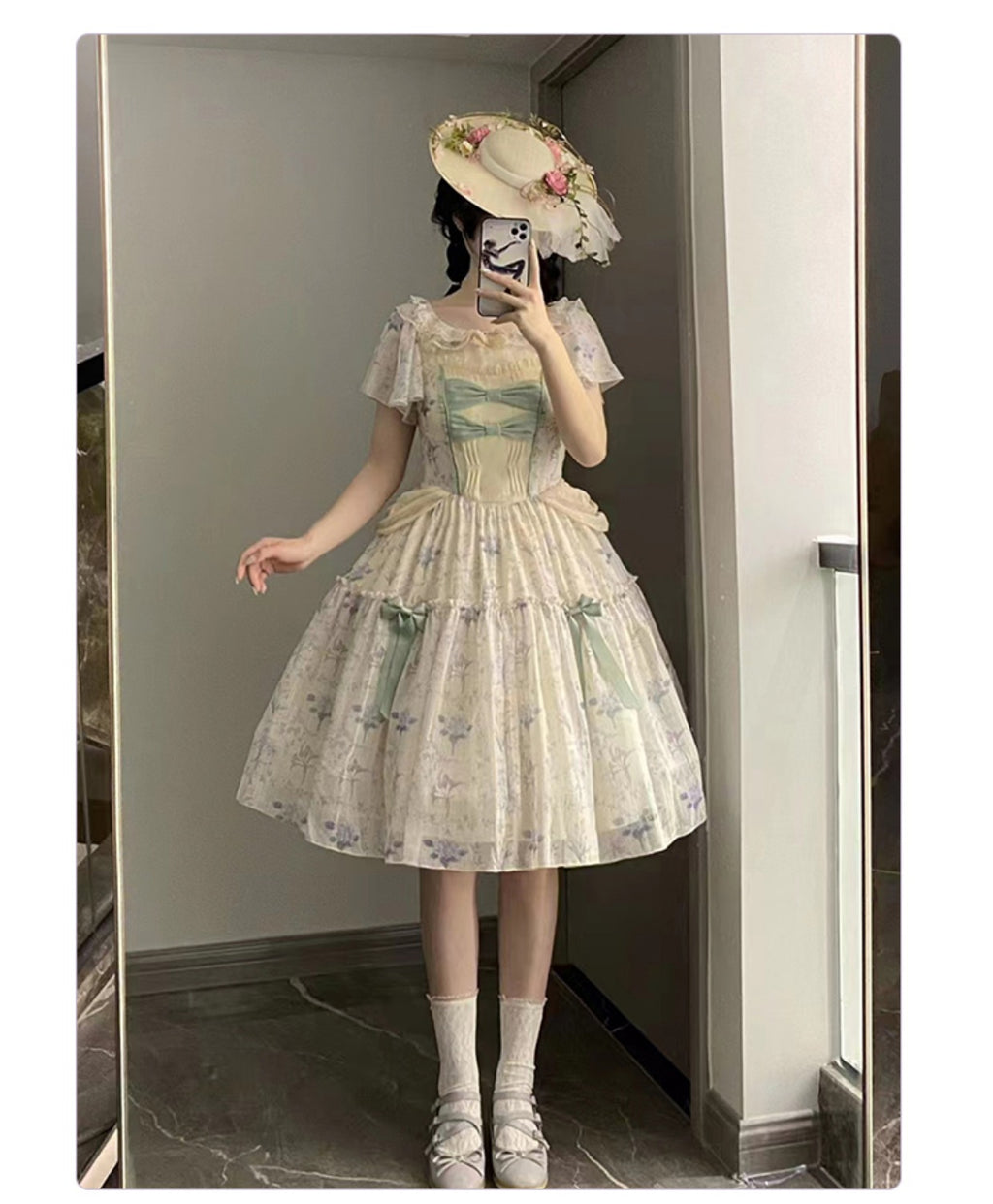 Summer Flower Wall クラシカルワンピース 全3タイプ