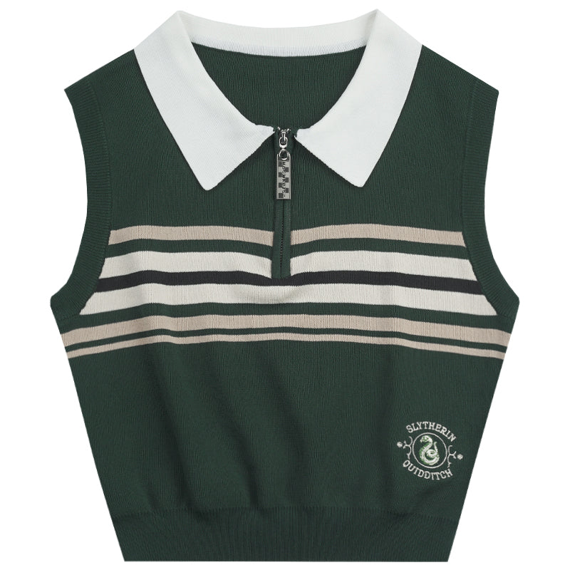[Pre-order] Hogwarts School of Witchcraft and Wizardry sleeveless polo knit